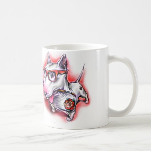 CSB Crazy Bull Terrier zerteilt Kaffeetasse (Rechts)