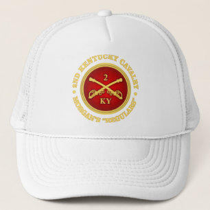 CSC -2nd Kentucky Kavallerie (Messing-rot) Truckerkappe