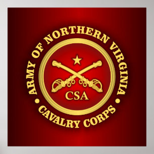 CSC - Armee von Nordvirginia-Kavallerie-Korps Poster