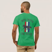 CSCMC Führen Sie mit dem Füchse-T - Shirt aus (Schwarz voll)