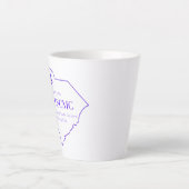 CSCMC Lila Logo-Tasse Milchtasse (Vorderseite)