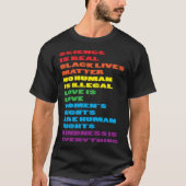 CSD LGBTQIA Parade Acceptance Ally Flag Love Proud T-Shirt (Vorderseite)