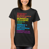 CSD LGBTQIA Parade Acceptance Ally Flag Love Proud T-Shirt (Vorderseite)