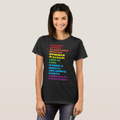 CSD LGBTQIA Parade Akzeptanz alleiniger Flaggen Li T-Shirt (Vorne ganz)