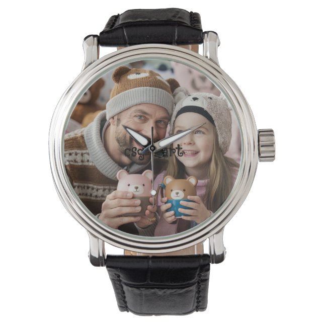 CSG Mart Father Daughter Teddy Watch Armbanduhr (Vorderseite)