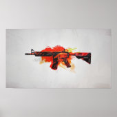CSGO M4A4 Howl Painting Poster (Vorne)