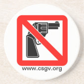csgv-Logo-groß, www.csgv.org Sandstein Untersetzer (Vorne)