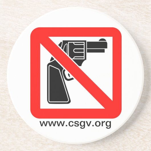 csgv-Logo-groß, www.csgv.org Sandstein Untersetzer (Vorne)