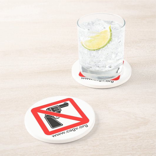 csgv-Logo-groß, www.csgv.org Sandstein Untersetzer (Seite)