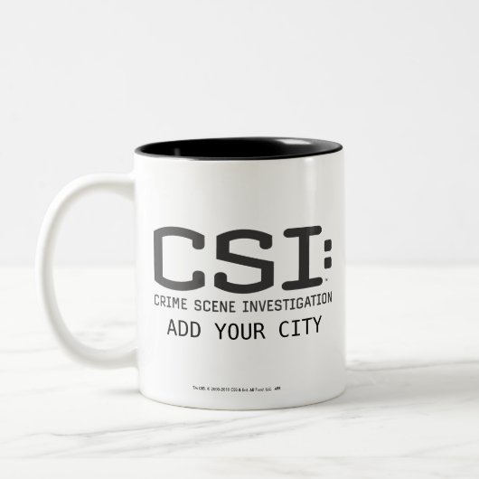 CSI/addieren Ihre Stadt Zweifarbige Tasse (Links)