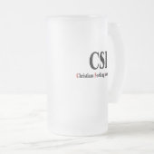 CSI Christians Mattglas Bierglas (VorderseiteRechts)