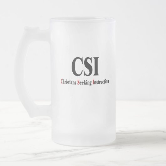 CSI Christians Mattglas Bierglas (Links)