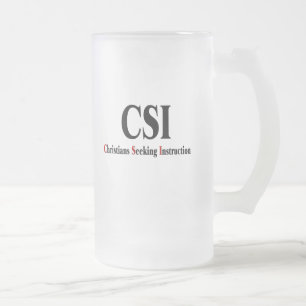 CSI Christians Mattglas Bierglas