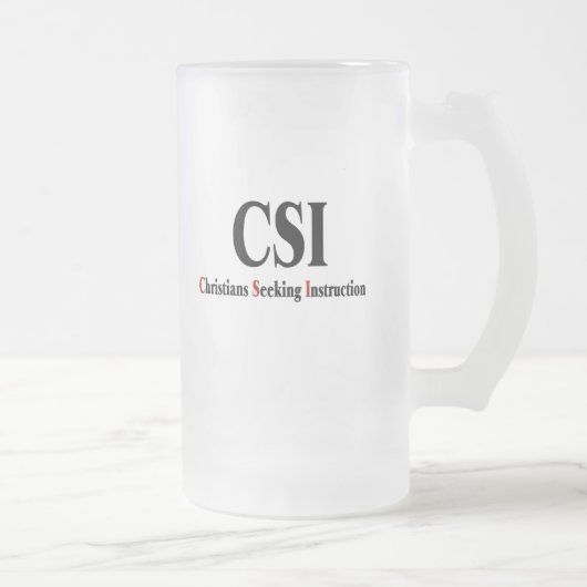 CSI Christians Mattglas Bierglas (Rechts)