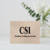 CSI Christians Postkarte (Stehend Vorderseite)