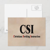 CSI Christians Postkarte (Vorne/Hinten)