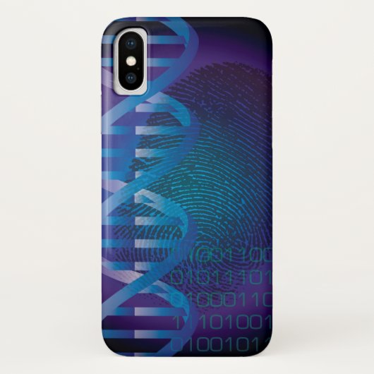 CSI DNA Fingerprint Wissenschaft Case-Mate iPhone Hülle (Rückseite)