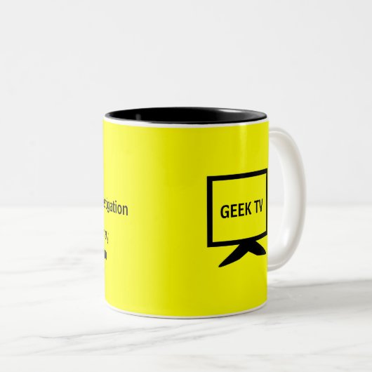 CSI - eine GEEK-FernsehTasse Zweifarbige Tasse (VorderseiteRechts)
