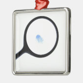 CSI Fingerabdruck Silbernes Ornament (Links)