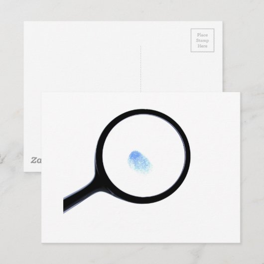 CSI Fingerprint Postkarte (Vorne/Hinten)