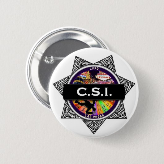 CSI Las Vegas TV Show Button Gift (Vorne & Hinten)