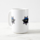 CSI New York Fernsehshow-Tassen-Geschenk Kaffeetasse (Vorderseite Links)