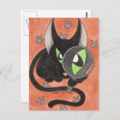 CSI Onyx Cat Postkarte (Vorne/Hinten)
