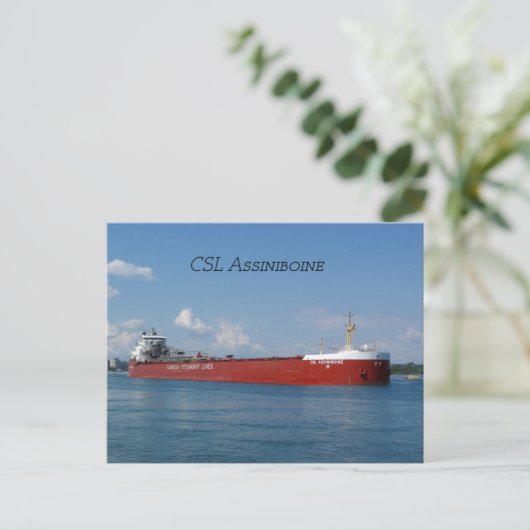 CSL Assiniboine Postkarte (Stehend Vorderseite)