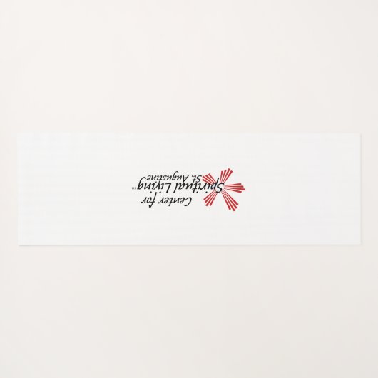 CSL St. Augustine Red Bloom Yoga Mat Yogamatte (Rückseite (Horizontal))