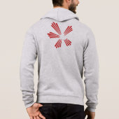CSL St. Augustine Zippered Gray Hoodie Dark Red (Rückseite)