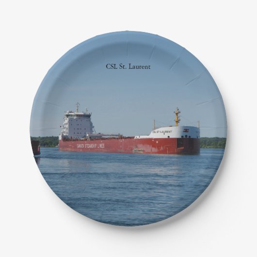 CSL St. Laurent Schiffsschild Pappteller (Vorderseite)