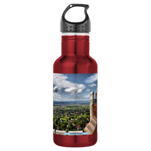 Csókakő, Ungarn Edelstahlflasche (Vorderseite)