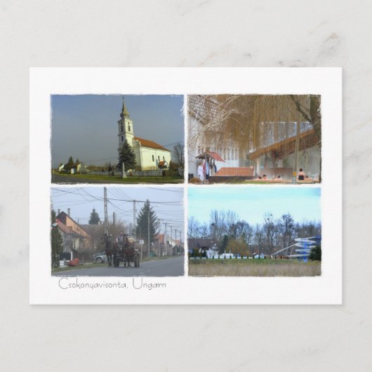 Csokonyavisonta, Postkarte (Vorderseite)
