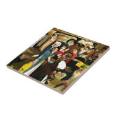 Csontvary - An der Wagelmauer in Jerusalem Fliese (Seite)