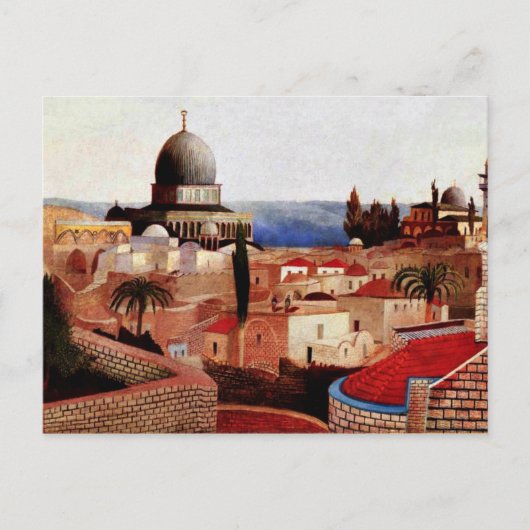 Csontvary - Blick auf das Tote Meer vom Tempelplat Postkarte (Vorderseite)