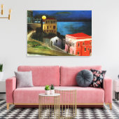 Csontvary - Vollmond in Taormina (Detail) Leinwanddruck (Insitu (Wohnzimmer))