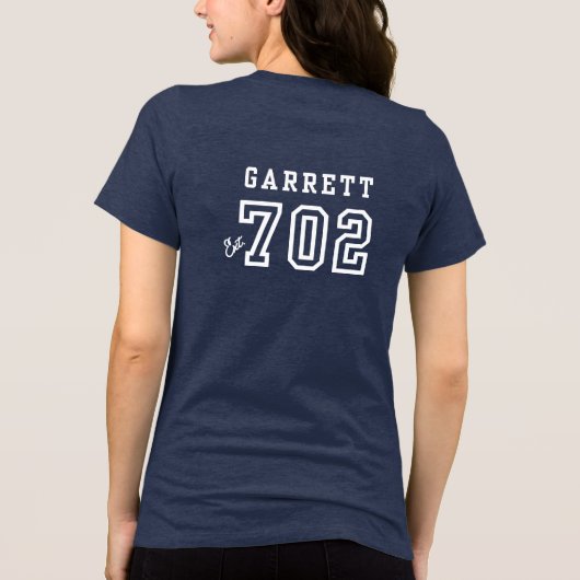 CSP EXT-# für Frauen (reserviert für Alleinstehend Tri-Blend Shirt (Rückseite)