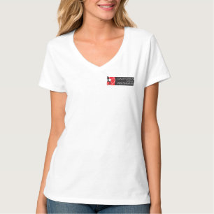 CSP-Logo für Frauen Basic-V-Nacken-T - Shirt