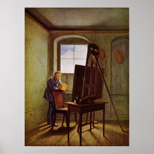 Cspar David Friedrich im Studio Poster (Vorne)