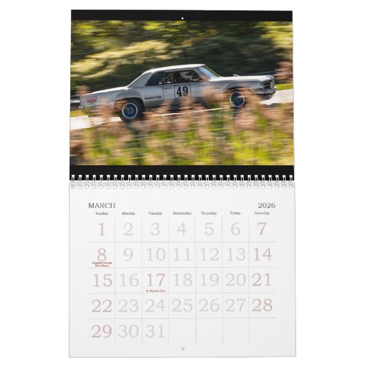 CSports Cars und Racingalendar Kalender (Mär 2026)