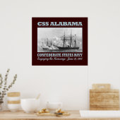 CSS Alabama-Kearsarge (B) Poster (Küche)