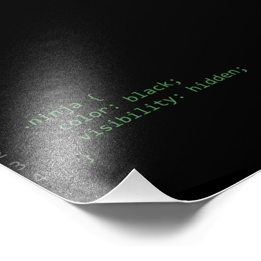 CSS Coding Ninja Fotodruck (Ecke)