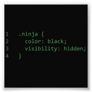 CSS, der Ninja kodiert Fotodruck