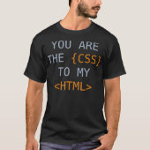 CSS HTML Valentine Code Funny Programming Coding G T-Shirt (Vorderseite)