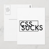 CSS SIND ZUM KOTZEN POSTKARTE (Vorne/Hinten)