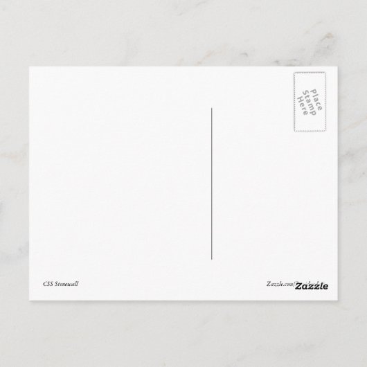 CSS Stonewall Postkarte (Rückseite)