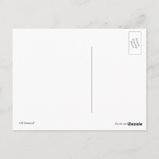 CSS Stonewall Postkarte (Rückseite)
