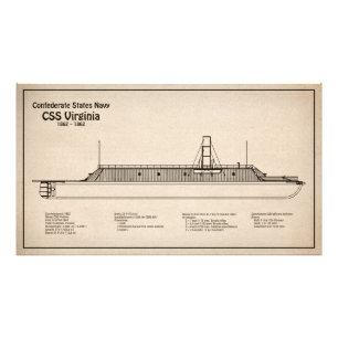 CSS Virginia - Pläne für ein Schiffskonzept - SD Fotodruck