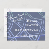 CStar von David Postcard Ankündigungspostkarte (Vorne/Hinten)