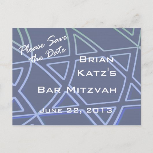 CStar von David Postcard Ankündigungspostkarte (Vorderseite)